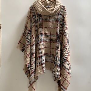 Turtleneck poncho 2X-3X